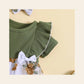 Body-Vestido com Bordado de Flores e Bandolete — Bebé Menina 3-24M