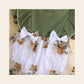 Body-Vestido com Bordado de Flores e Bandolete — Bebé Menina 3-24M