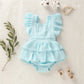 Body com Folho e Costas Abertas — Bebé Menina 3-18M