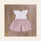 Vestido de Festa em Tule com Renda nas Costas — Menina 80-150 cm
