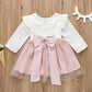 Vestido de Festa em Tule com Renda nas Costas — Menina 80-150 cm