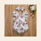 Body Floral com Gola Quadrada e Bandolete — Bebé Menina 6-24M