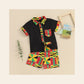 Conjunto de Verão com Botões — Menino 18M-5 Anos