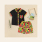 Conjunto de Verão com Botões — Menino 18M-5 Anos