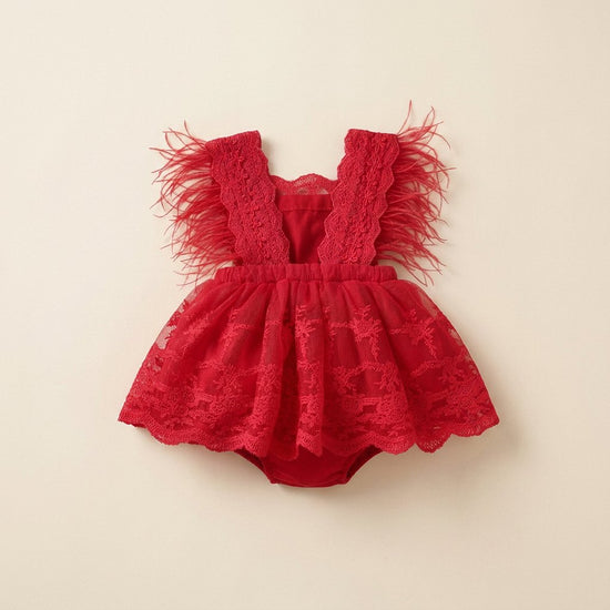 Body-Vestido com Renda e Bordado — Bebé Menina 3-24M