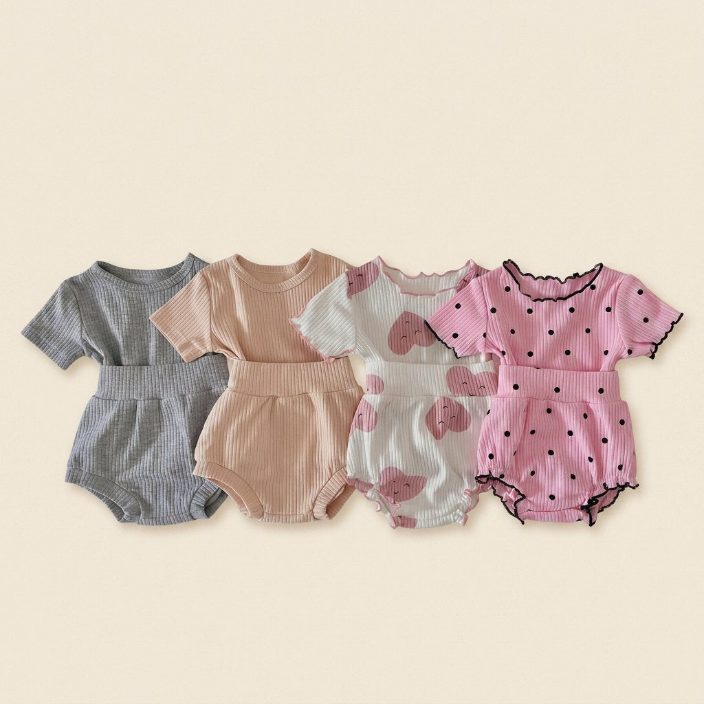 Conjunto de Algodão de 2 Peças — Bebé