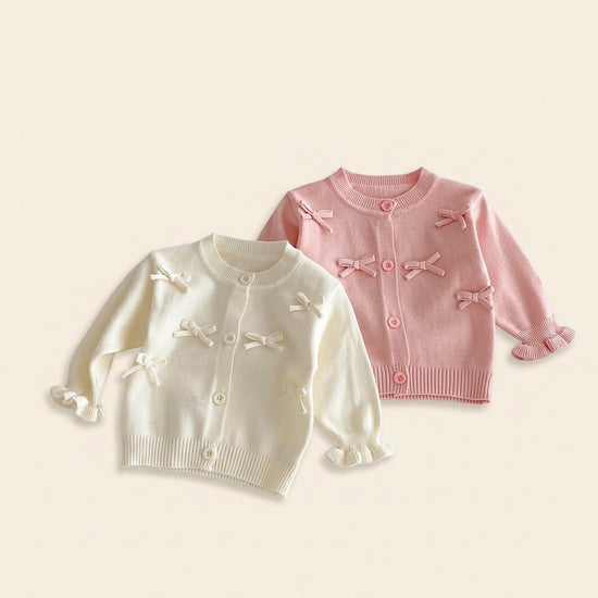 Cardigan de Malha com Laço — Bebé