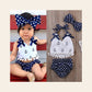 Conjunto 3 Peças às Bolinhas com Bandolete — Bebé Menina 0-24M