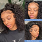 Peruca de cabelo humano com renda frontal, 100%