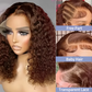 Peruca de cabelo humano com renda frontal 13x4