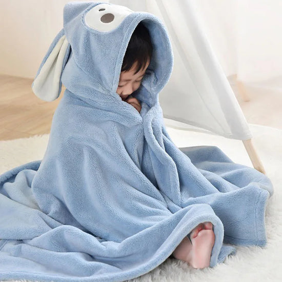 Baby-Badetuch, superweiches Kapuzenhandtuch aus Korallenfleece