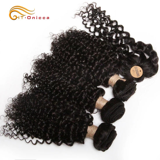 Pacotes encaracolados de cabelo indiano kinky