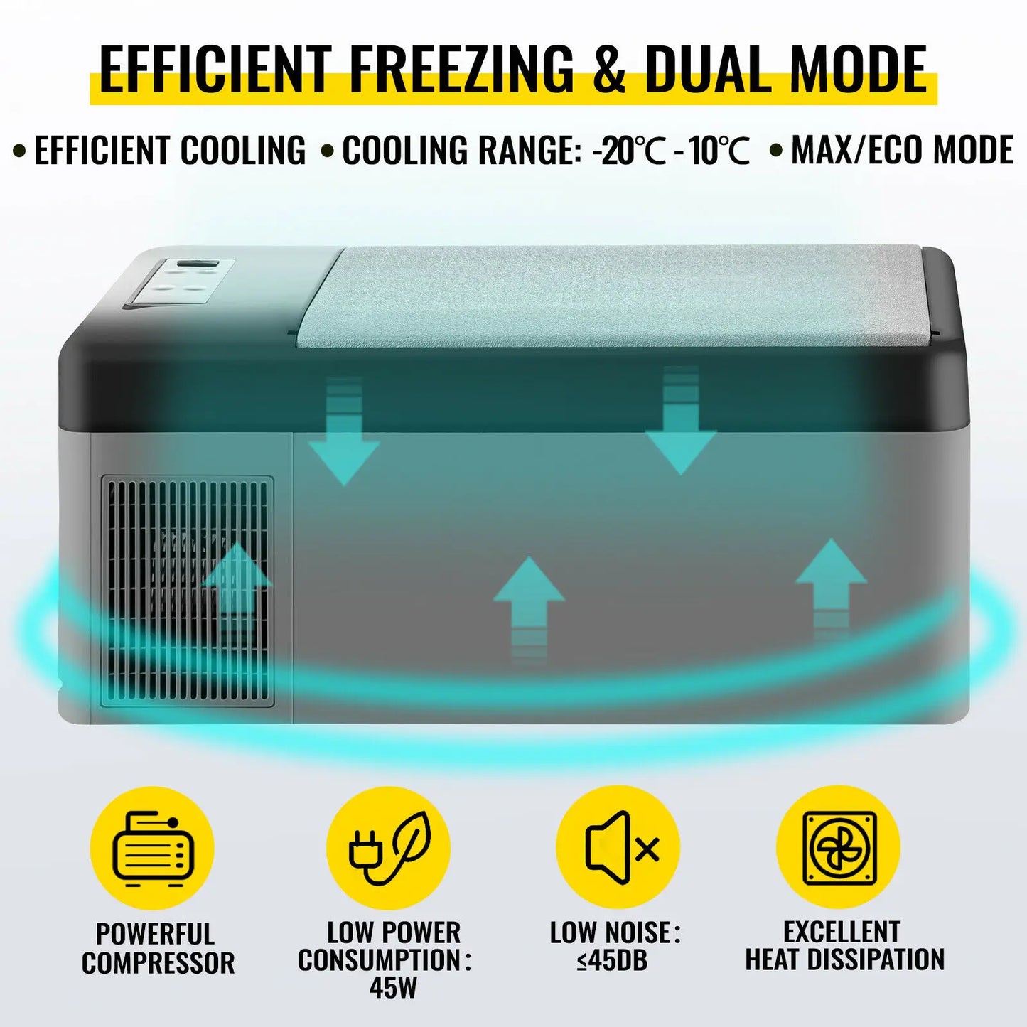 Frigorífico pequeno  portátil para automóvel 12V/24V