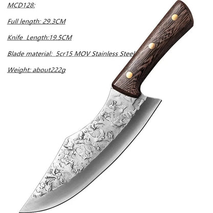 Geschmiedetes Küchenmesser, Kochmesser aus Edelstahl