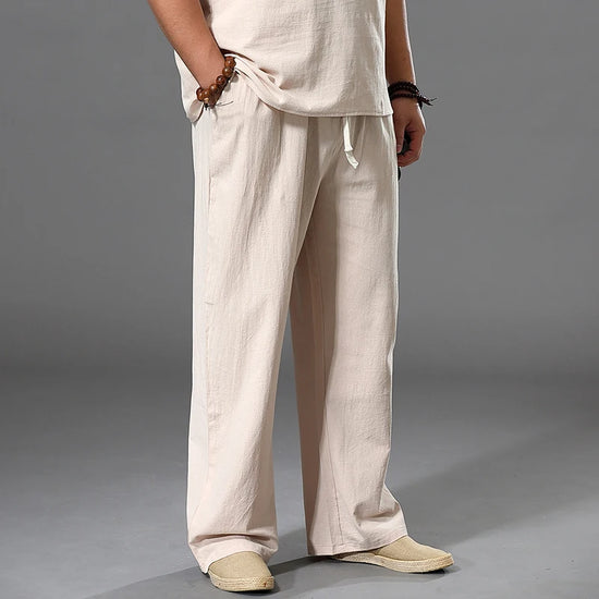Calças de  linho  para homemMale Loose Pants 58