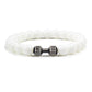 Natürliches Vulkansteinarmband Herren Matt