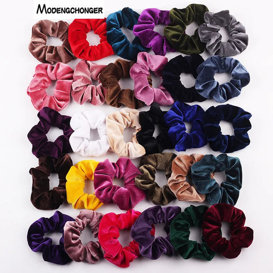 Samt-Scrunchie-Haargummi für Damen