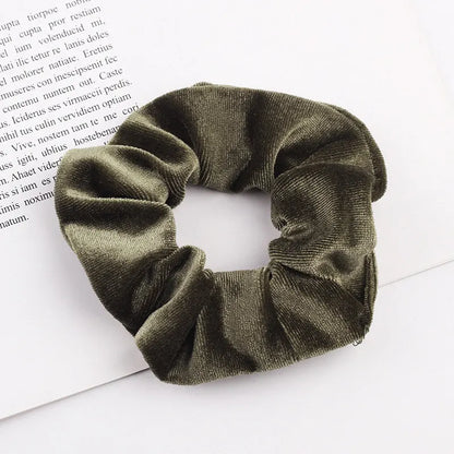 Samt-Scrunchie-Haargummi für Damen