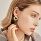 Mode Metall Frauen Ohrringe Hohl Geometrische Baumeln