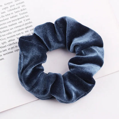 Laço  de cabelo Scrunchie de veludo para mulheres