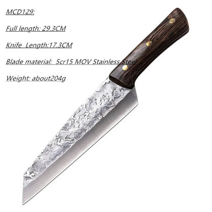 Geschmiedetes Küchenmesser, Kochmesser aus Edelstahl