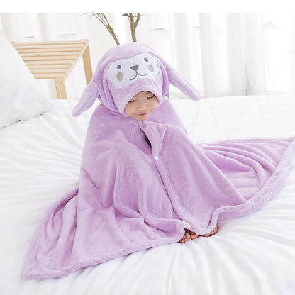 Baby-Badetuch, superweiches Kapuzenhandtuch aus Korallenfleece