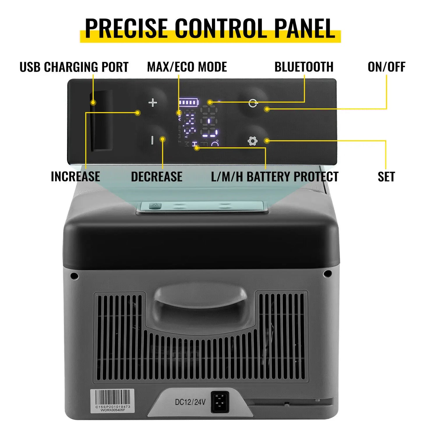 Frigorífico pequeno  portátil para automóvel 12V/24V