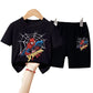 Conjunto  infantis do Homem-Aranha, tendência verão, shorts e camiseta de manga curta 🕷️🕸️🔥