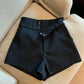 Mooyufon Damen Shorts schwarze Shorts