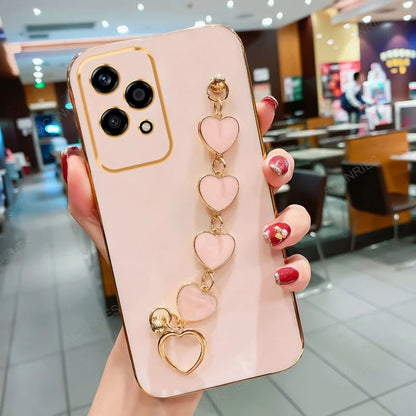 Capa com pulseira  de coração  para  Xiaomi Redmi