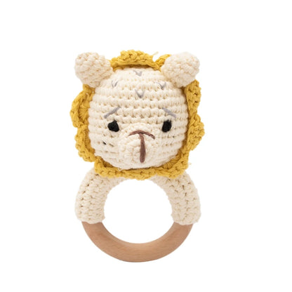 Brinquedo de  Crochet animal de urso chocalho