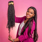 100% extensão boho tranças de cabelo humano encaracolado