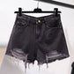 Cowboy-Shorts für Damen, koreanische hohe Taille
