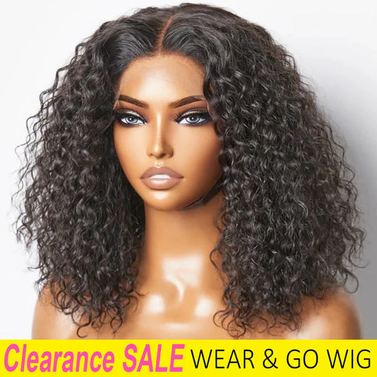 Peruca de cabelo humano com ondas d&