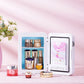 4L Mini-Make-up-Kühlschrank mit LED-Lichtspiegel,