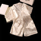 Conjunto de  pijamas, shorts casuais