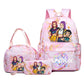 3 pçs de mochila  dos desenhos animados impresso