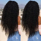 13x4 kinky  perucas encaracolado  de  cabelo humano  com  laço frontal  transparente