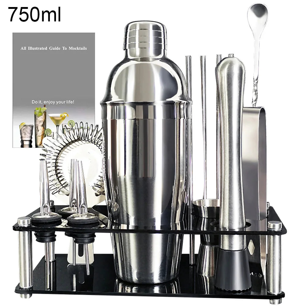 750ml 600ml Boston Cocktail Shaker Bar Ferramentas Wine