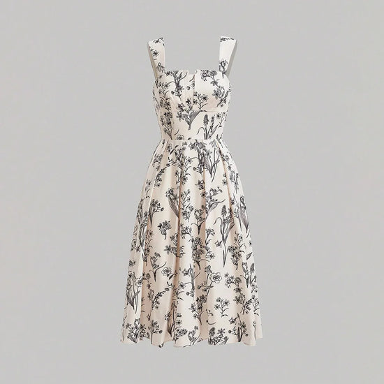 Mia Muse – Ärmelloses Sommerkleid mit Blumendruck