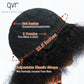 Afro Kinky Curly Perücken mit Pony für Frauen flauschig kurz