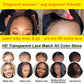 Peruca de cabelo humano com ondas d&