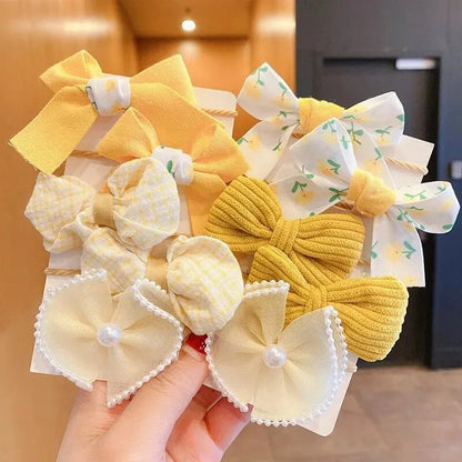 10 stücke Haar Zubehör Mädchen Scrunchies Ästhetischen Haar Krawatten kinder Bands Kinder Bandeaux Elastiquec Stirnbänder Bandes Nette