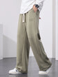 Baumwollhose mit weitem Bein
