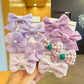 10 stücke Haar Zubehör Mädchen Scrunchies Ästhetischen Haar Krawatten kinder Bands Kinder Bandeaux Elastiquec Stirnbänder Bandes Nette