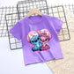 Camisa de manga curta estilo Stitch para meninas! 💕👧🧵