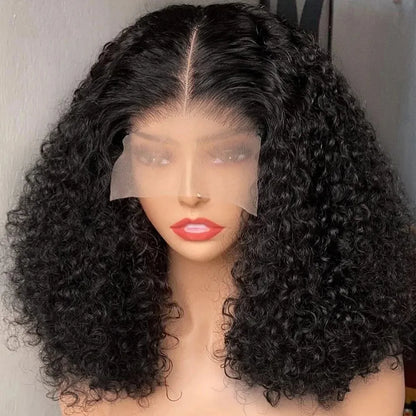 Peruca de cabelo humano com renda frontal, 250 densidade, 13x6, 13x4