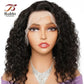 Peruca 100% de cabelo humano 5x5 13x6  preto e  encaracolado