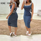 Ärmelloses gestreiftes Freizeitkleid