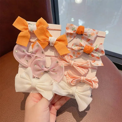 10 stücke Haar Zubehör Mädchen Scrunchies Ästhetischen Haar Krawatten kinder Bands Kinder Bandeaux Elastiquec Stirnbänder Bandes Nette